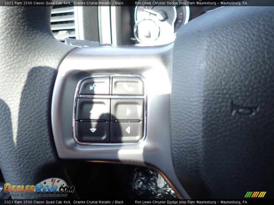 2021 Ram 1500 Classic Quad Cab 4x4 Granite Crystal Metallic / Black Photo #19