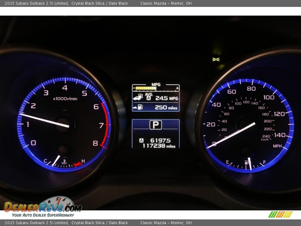 2015 Subaru Outback 2.5i Limited Gauges Photo #8