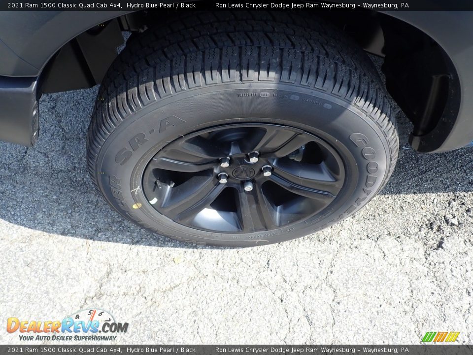 2021 Ram 1500 Classic Quad Cab 4x4 Hydro Blue Pearl / Black Photo #2