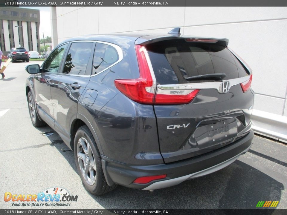 2018 Honda CR-V EX-L AWD Gunmetal Metallic / Gray Photo #3