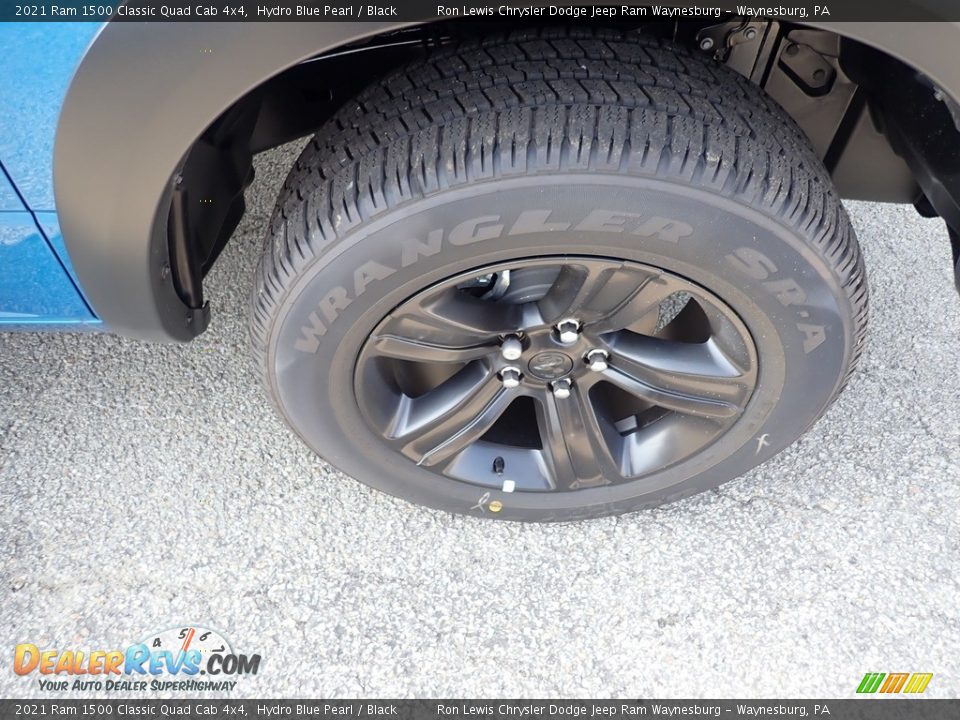 2021 Ram 1500 Classic Quad Cab 4x4 Hydro Blue Pearl / Black Photo #10