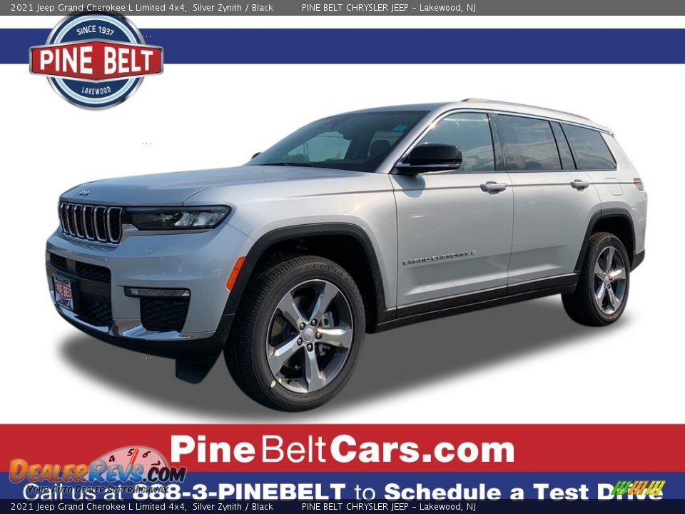 2021 Jeep Grand Cherokee L Limited 4x4 Silver Zynith / Black Photo #1