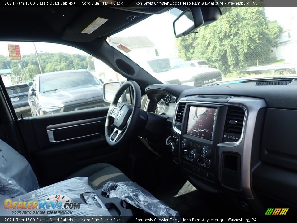 2021 Ram 1500 Classic Quad Cab 4x4 Hydro Blue Pearl / Black Photo #12