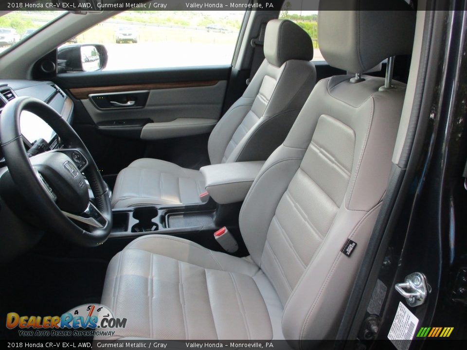 2018 Honda CR-V EX-L AWD Gunmetal Metallic / Gray Photo #11