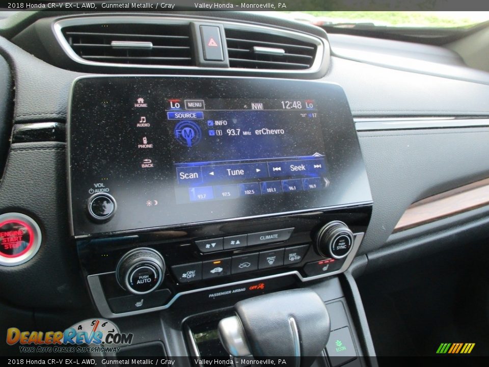 2018 Honda CR-V EX-L AWD Gunmetal Metallic / Gray Photo #14
