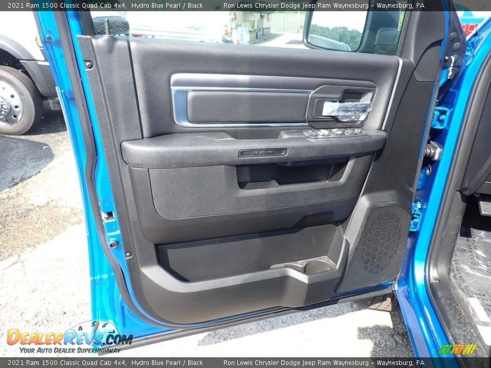 2021 Ram 1500 Classic Quad Cab 4x4 Hydro Blue Pearl / Black Photo #15