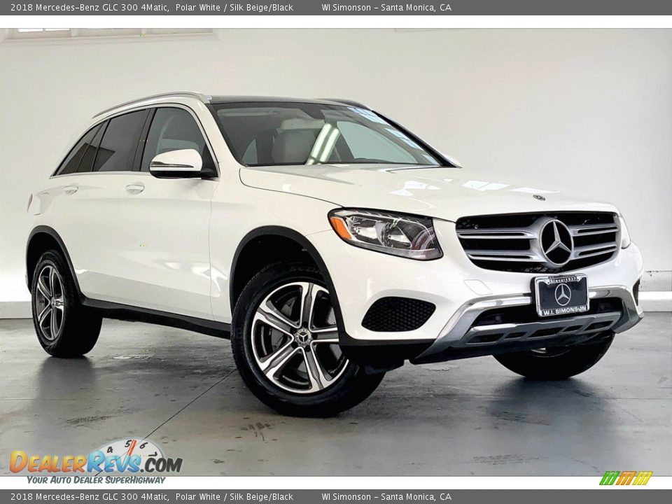 2018 Mercedes-Benz GLC 300 4Matic Polar White / Silk Beige/Black Photo #34