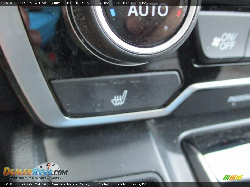 2018 Honda CR-V EX-L AWD Gunmetal Metallic / Gray Photo #18