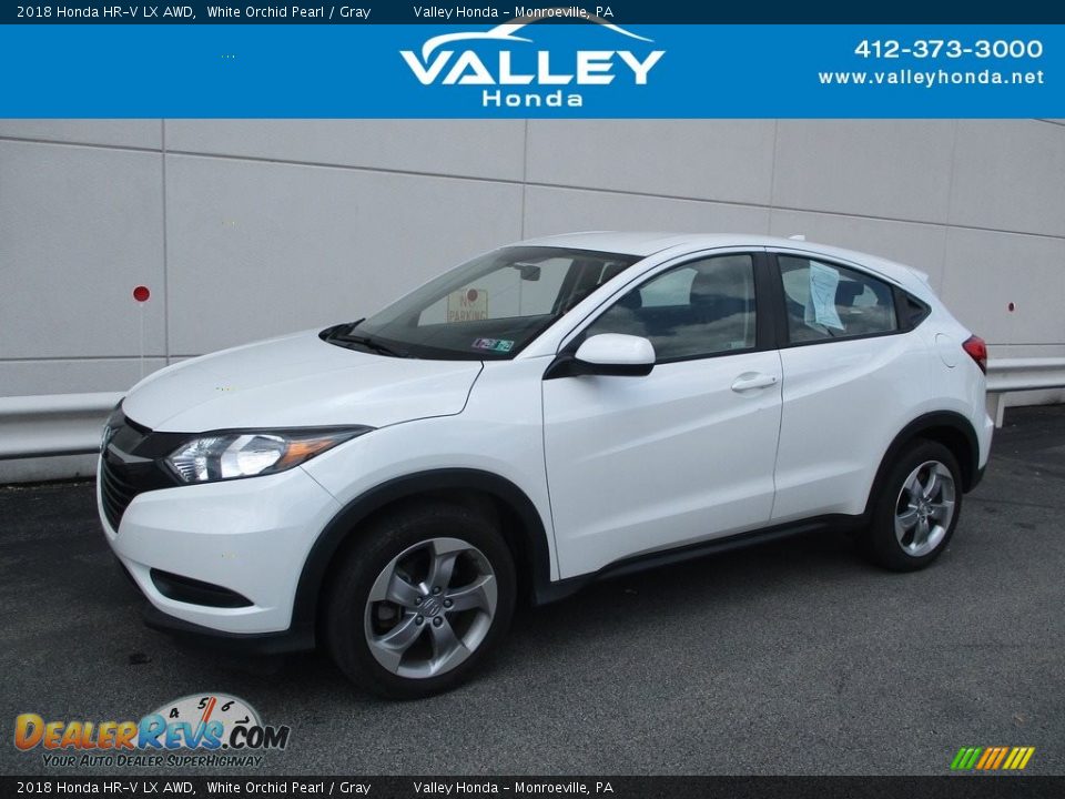 2018 Honda HR-V LX AWD White Orchid Pearl / Gray Photo #1