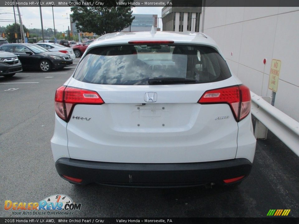 2018 Honda HR-V LX AWD White Orchid Pearl / Gray Photo #4
