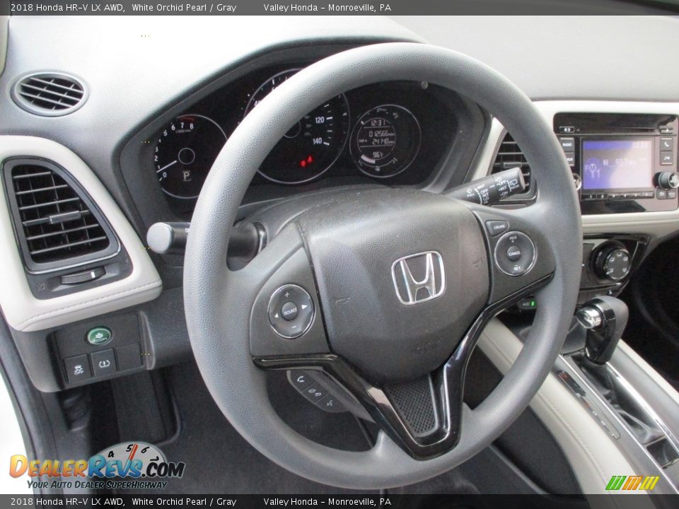 2018 Honda HR-V LX AWD White Orchid Pearl / Gray Photo #14