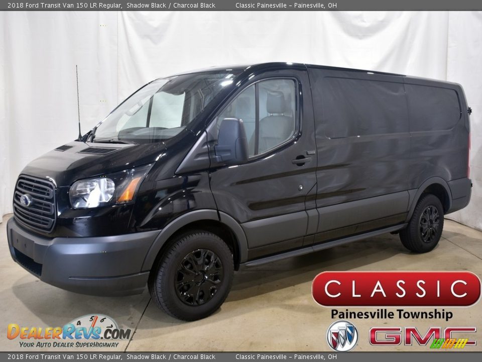 2018 Ford Transit Van 150 LR Regular Shadow Black / Charcoal Black Photo #1