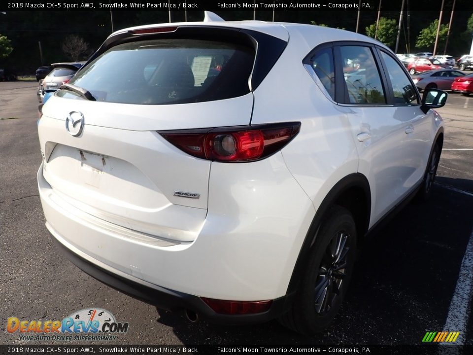 2018 Mazda CX-5 Sport AWD Snowflake White Pearl Mica / Black Photo #4