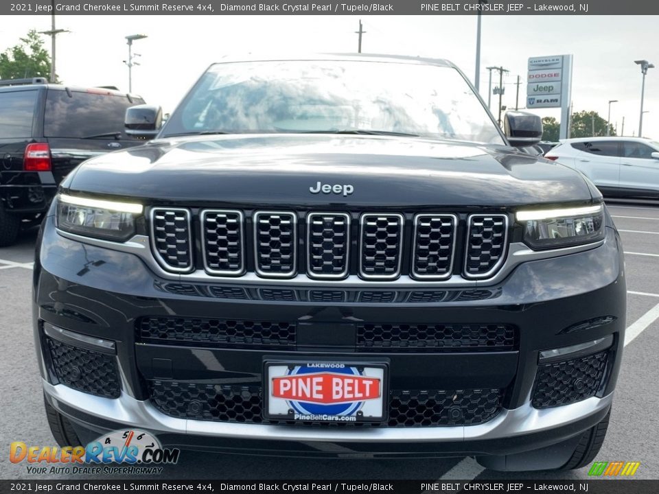 2021 Jeep Grand Cherokee L Summit Reserve 4x4 Diamond Black Crystal Pearl / Tupelo/Black Photo #3