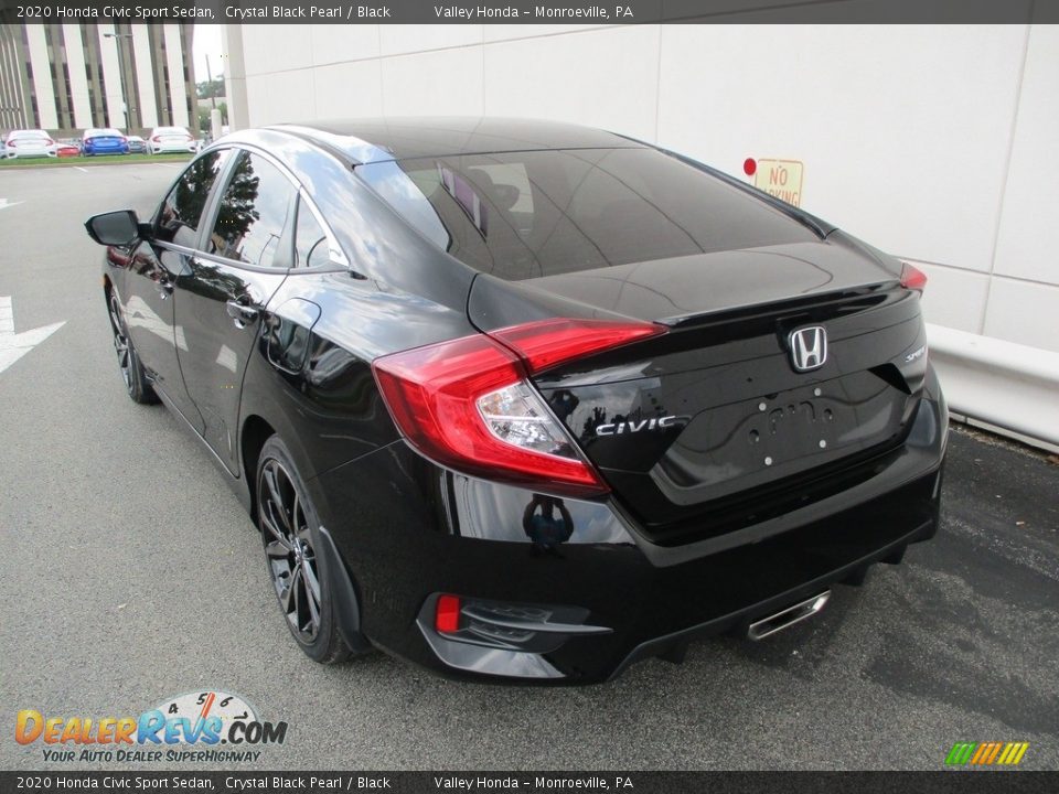 2020 Honda Civic Sport Sedan Crystal Black Pearl / Black Photo #3