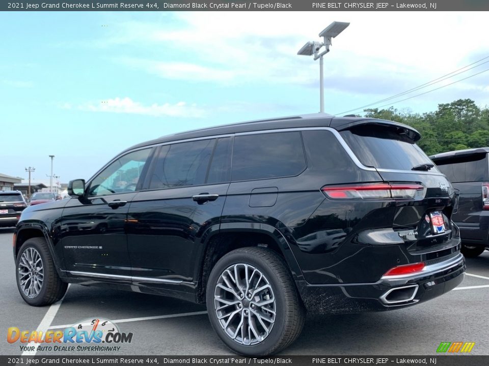 2021 Jeep Grand Cherokee L Summit Reserve 4x4 Diamond Black Crystal Pearl / Tupelo/Black Photo #6