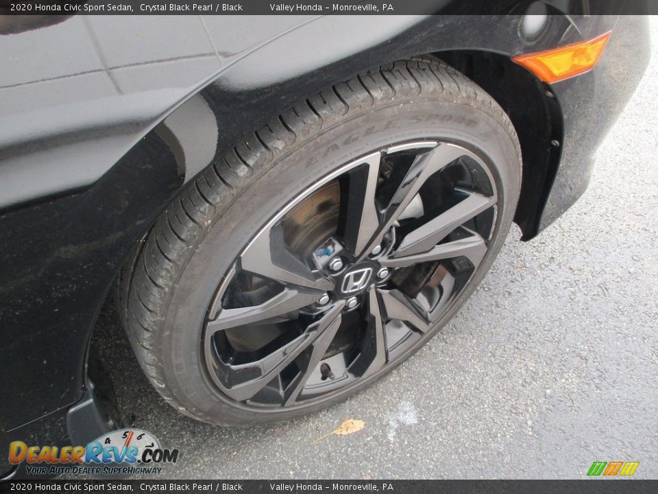 2020 Honda Civic Sport Sedan Crystal Black Pearl / Black Photo #6