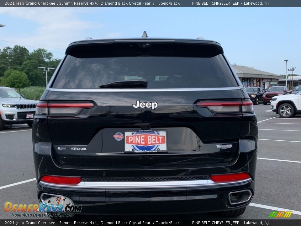2021 Jeep Grand Cherokee L Summit Reserve 4x4 Diamond Black Crystal Pearl / Tupelo/Black Photo #7