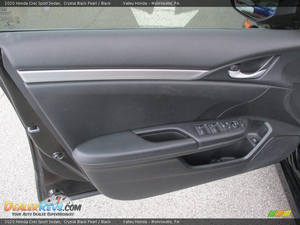 2020 Honda Civic Sport Sedan Crystal Black Pearl / Black Photo #10