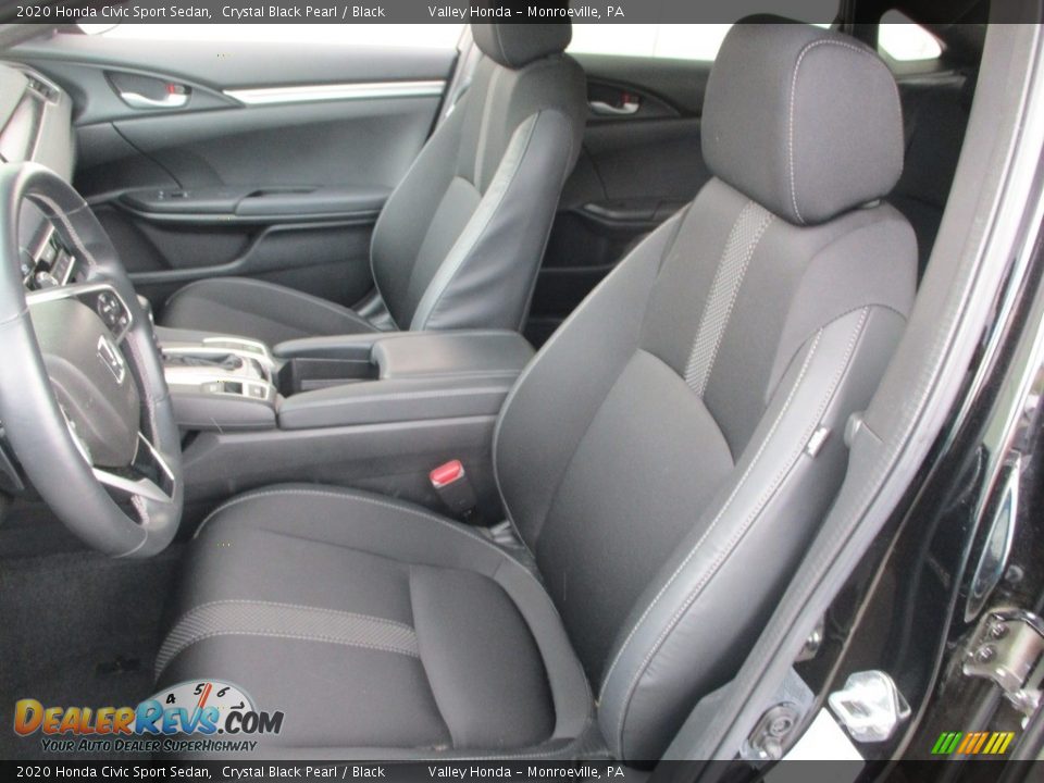 2020 Honda Civic Sport Sedan Crystal Black Pearl / Black Photo #11