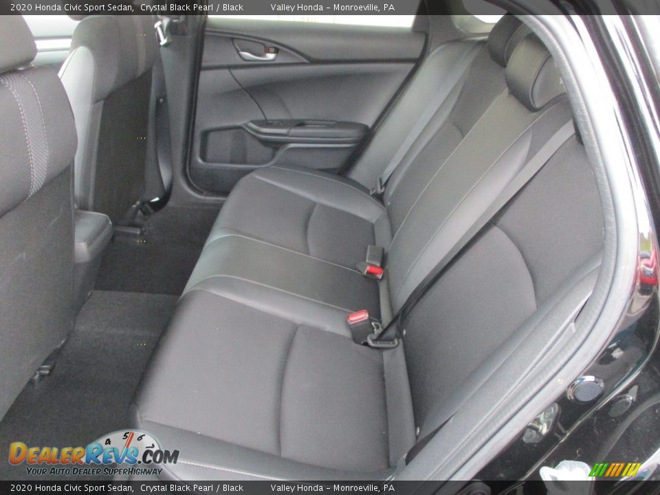 2020 Honda Civic Sport Sedan Crystal Black Pearl / Black Photo #12