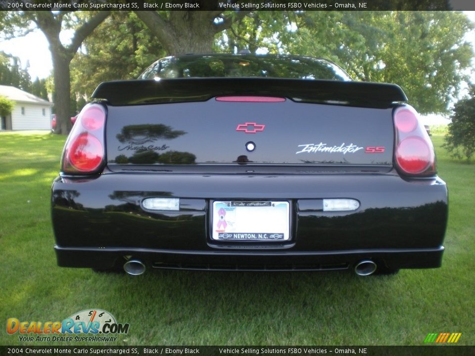 2004 Chevrolet Monte Carlo Supercharged SS Black / Ebony Black Photo #4