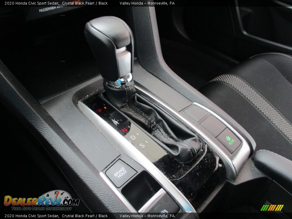 2020 Honda Civic Sport Sedan Crystal Black Pearl / Black Photo #15