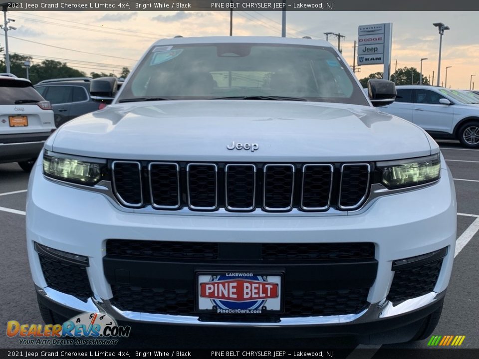 2021 Jeep Grand Cherokee L Limited 4x4 Bright White / Black Photo #3