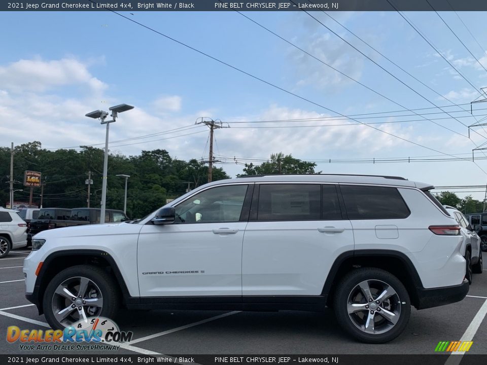 2021 Jeep Grand Cherokee L Limited 4x4 Bright White / Black Photo #4