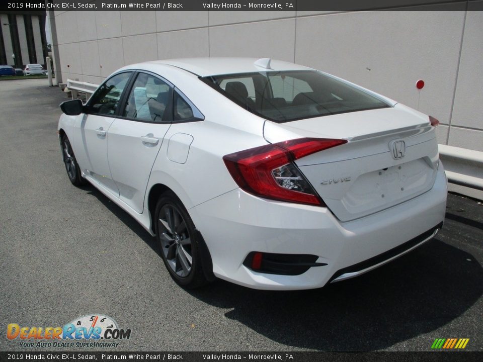 2019 Honda Civic EX-L Sedan Platinum White Pearl / Black Photo #3