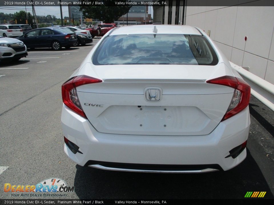 2019 Honda Civic EX-L Sedan Platinum White Pearl / Black Photo #4