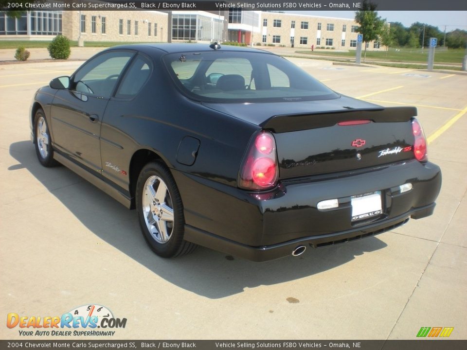 2004 Chevrolet Monte Carlo Supercharged SS Black / Ebony Black Photo #16