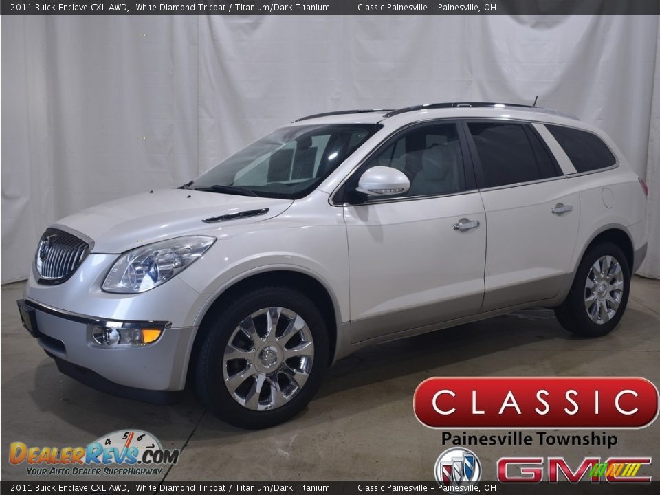 2011 Buick Enclave CXL AWD White Diamond Tricoat / Titanium/Dark Titanium Photo #1