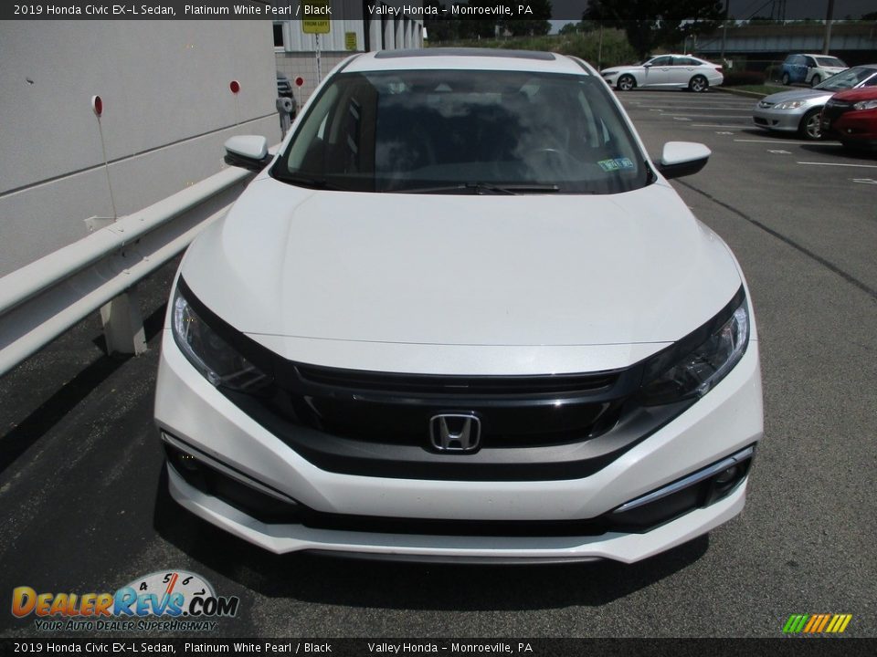 2019 Honda Civic EX-L Sedan Platinum White Pearl / Black Photo #7