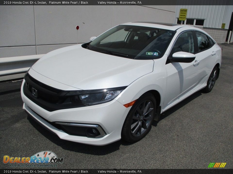 2019 Honda Civic EX-L Sedan Platinum White Pearl / Black Photo #8