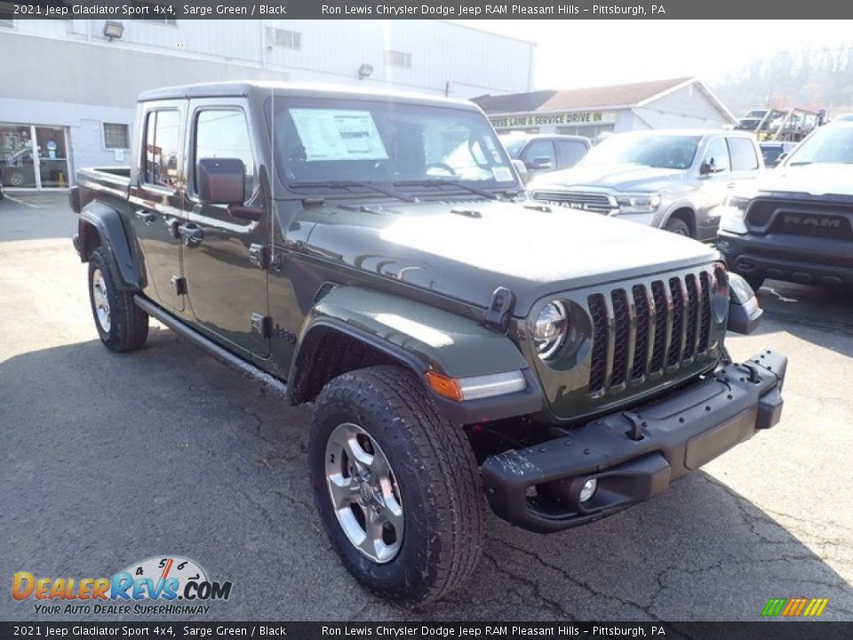 2021 Jeep Gladiator Sport 4x4 Sarge Green / Black Photo #7