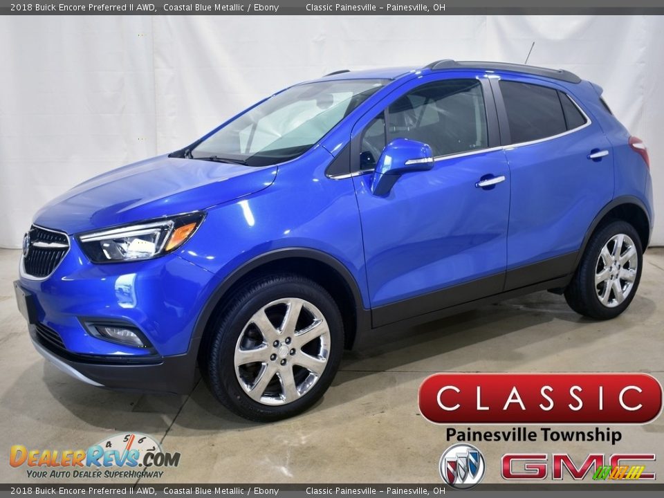 2018 Buick Encore Preferred II AWD Coastal Blue Metallic / Ebony Photo #1