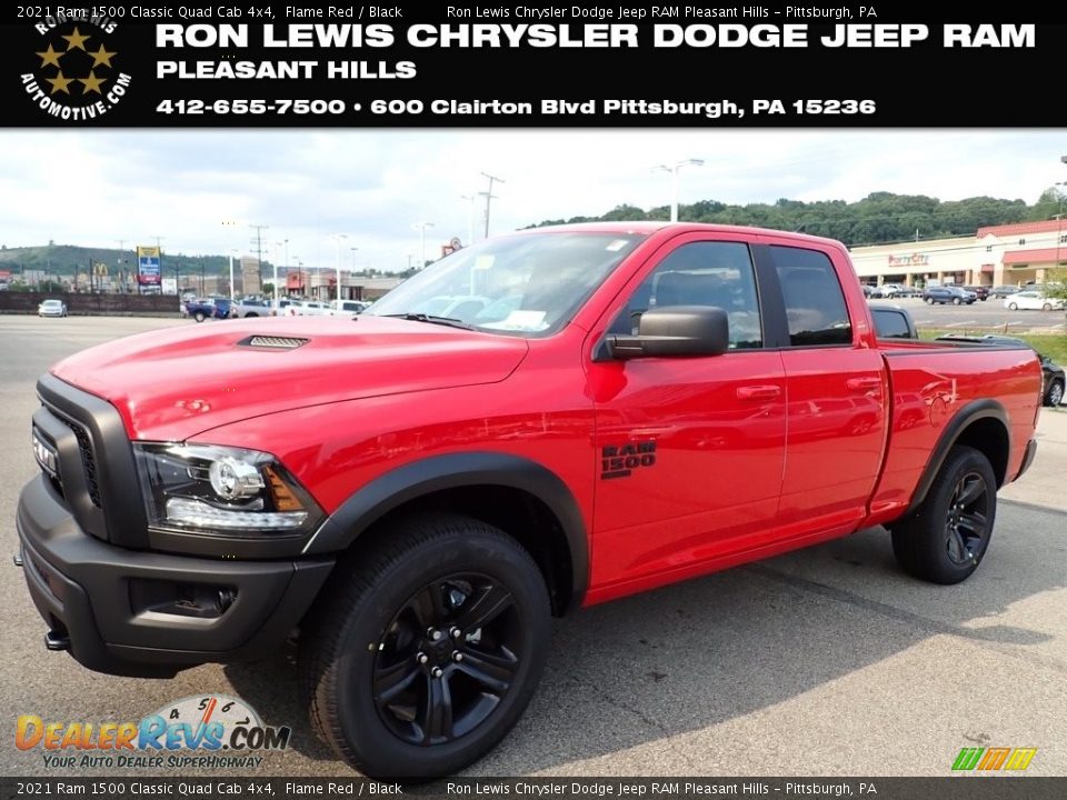 2021 Ram 1500 Classic Quad Cab 4x4 Flame Red / Black Photo #1