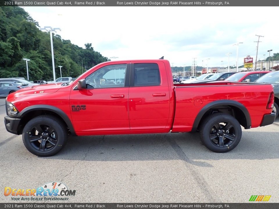 2021 Ram 1500 Classic Quad Cab 4x4 Flame Red / Black Photo #2