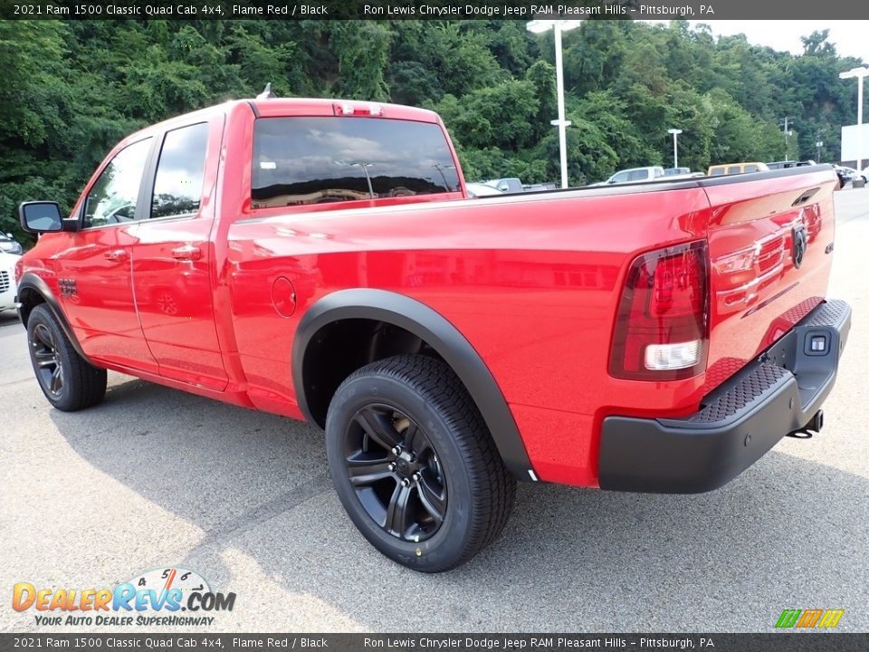 2021 Ram 1500 Classic Quad Cab 4x4 Flame Red / Black Photo #3