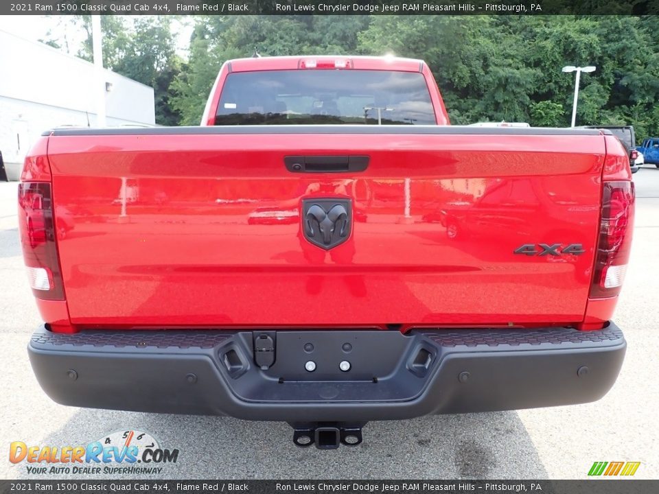 2021 Ram 1500 Classic Quad Cab 4x4 Flame Red / Black Photo #4