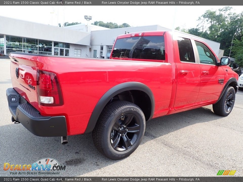 2021 Ram 1500 Classic Quad Cab 4x4 Flame Red / Black Photo #5