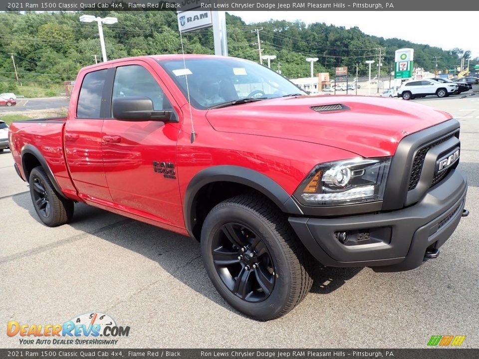 2021 Ram 1500 Classic Quad Cab 4x4 Flame Red / Black Photo #7