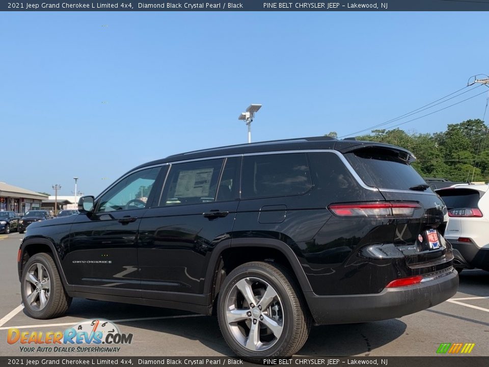 2021 Jeep Grand Cherokee L Limited 4x4 Diamond Black Crystal Pearl / Black Photo #6