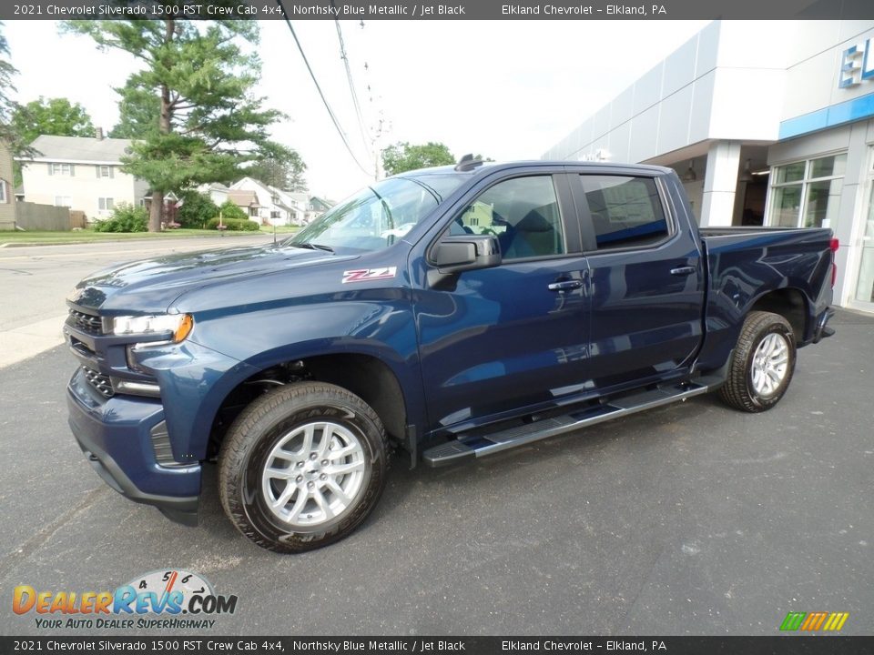 2021 Chevrolet Silverado 1500 RST Crew Cab 4x4 Northsky Blue Metallic / Jet Black Photo #1