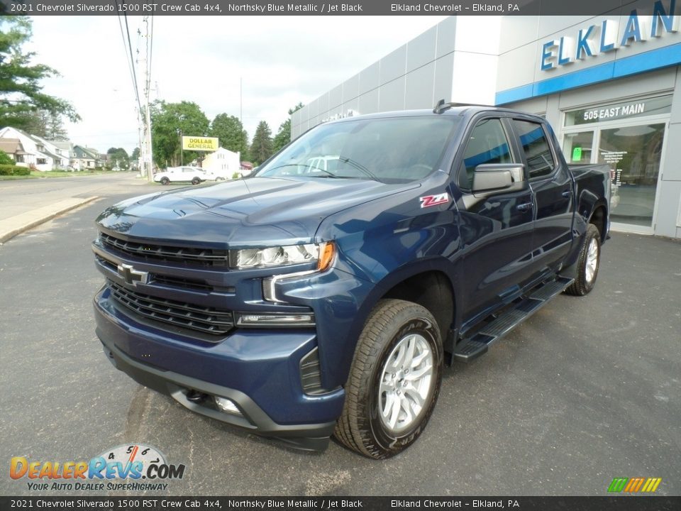 2021 Chevrolet Silverado 1500 RST Crew Cab 4x4 Northsky Blue Metallic / Jet Black Photo #2