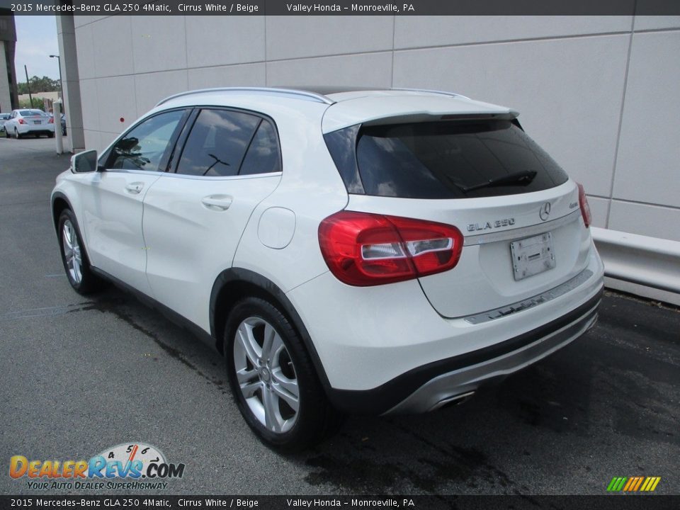 2015 Mercedes-Benz GLA 250 4Matic Cirrus White / Beige Photo #3