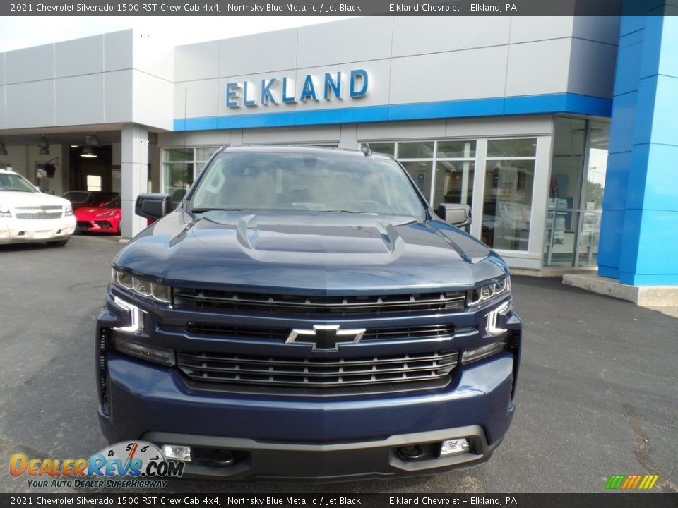 2021 Chevrolet Silverado 1500 RST Crew Cab 4x4 Northsky Blue Metallic / Jet Black Photo #3