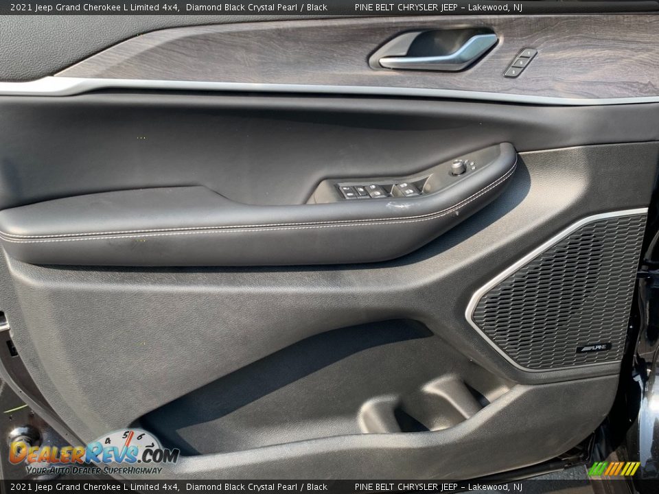 2021 Jeep Grand Cherokee L Limited 4x4 Diamond Black Crystal Pearl / Black Photo #12