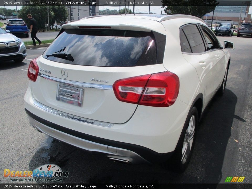 2015 Mercedes-Benz GLA 250 4Matic Cirrus White / Beige Photo #5